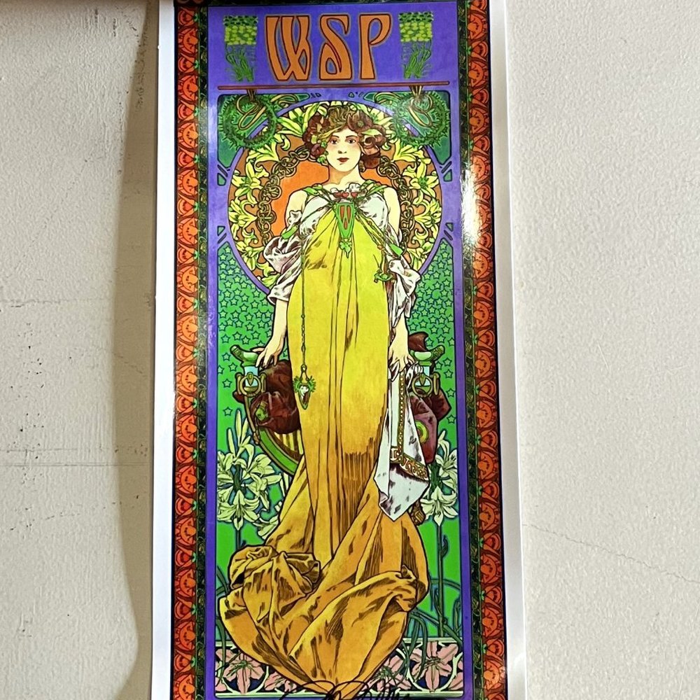 MINT/NM Widespread Panic 30th Anniversary Art Handbill Signed Bob Masse, 7” x 3”